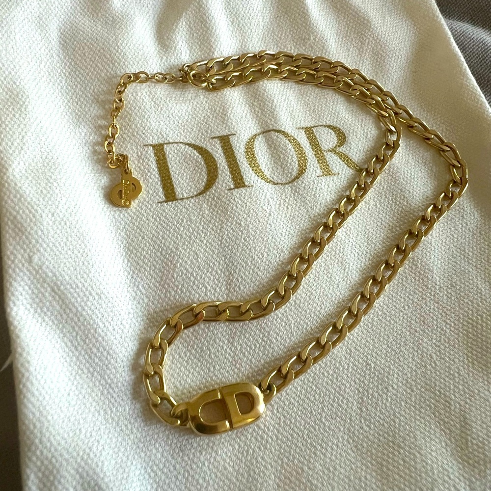 Dior Vintage CD Chain Necklace